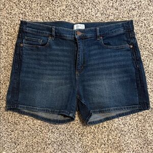 Loft Dark Blue Denim Jean Shorts